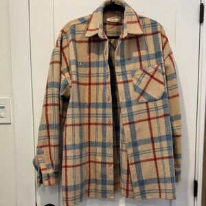 Cozy Plaid Shirt Jacket